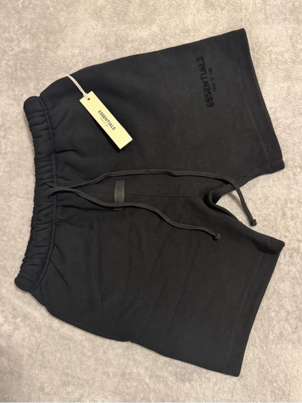 Essentials Women's Black Athletic Fleece Shorts